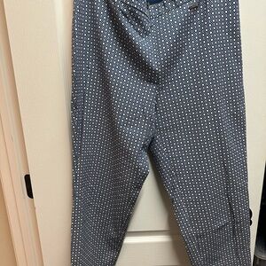 Vince Camuto woman Geometric Patterned ankle - Blue- White size L/ NWOT# 511